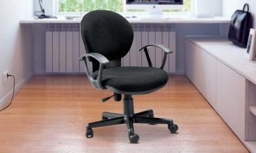 Low Back Office Chair with Wheels & Adjustable Seat Height